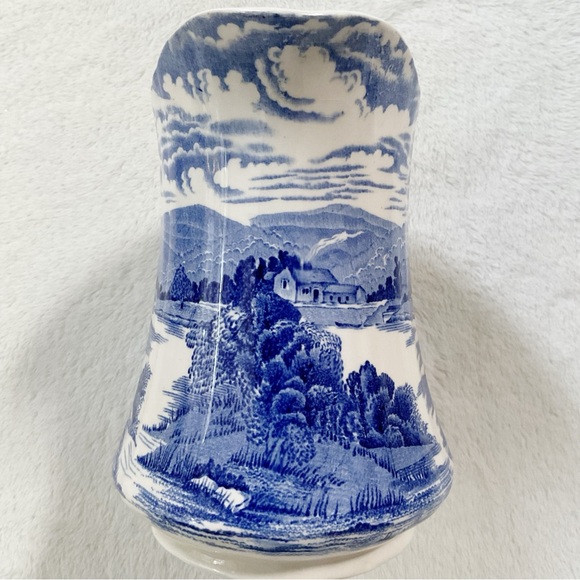Alfred Meakin “Tintern” Blue White Transferware Pitcher England 1950s 28oz - Picture 10 of 16